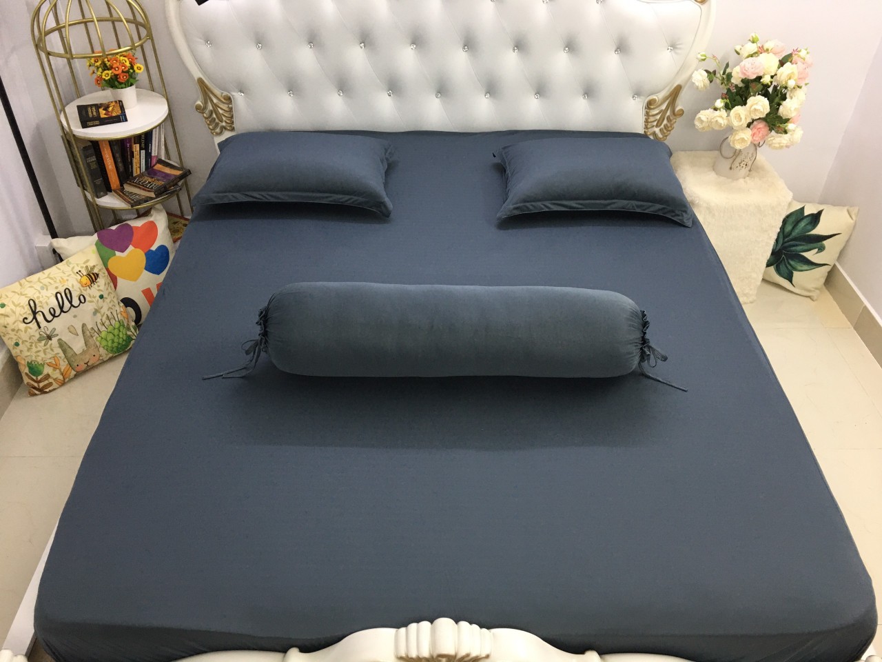 [HCM]Bộ Drap gối Thun Hàn Quốc mát lạnh{ 4 món }