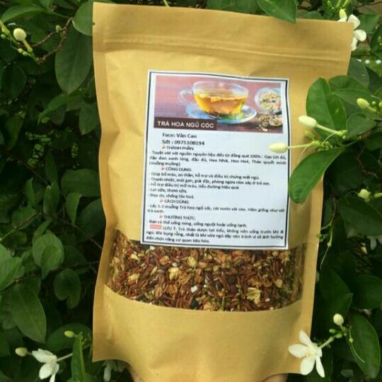 1kg trà 4vị mix hoa nhài gồm gạo lứt đỗ đen đỗ đỏ