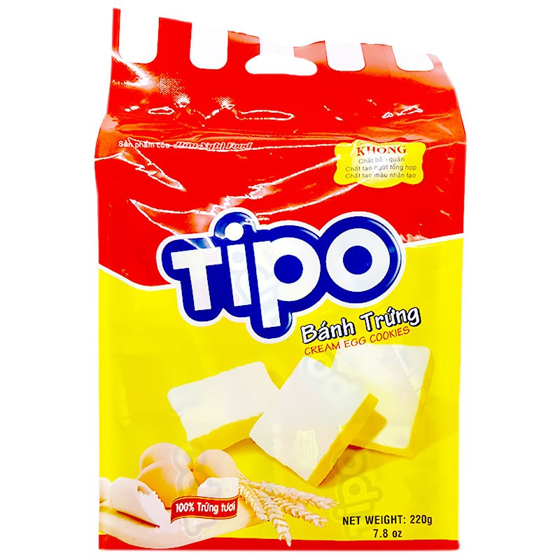 Bánh trứng Tipo-Hữu Nghị - gói (220g/22 gói)