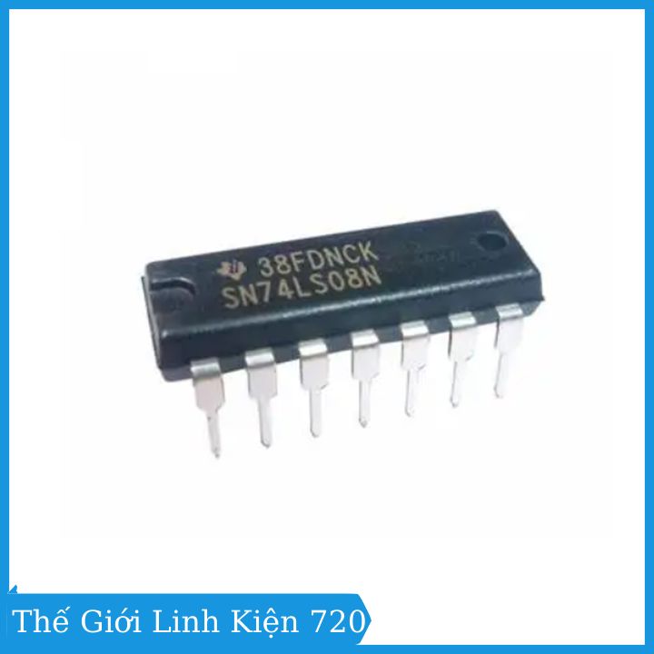 Ic logic 74LS08 Quad 2-input AND Gate DIP14