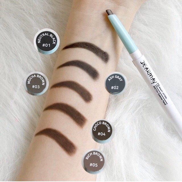 Chì Kẻ Mày Dearmay Sketch Eyebrow Pencil 0.3g