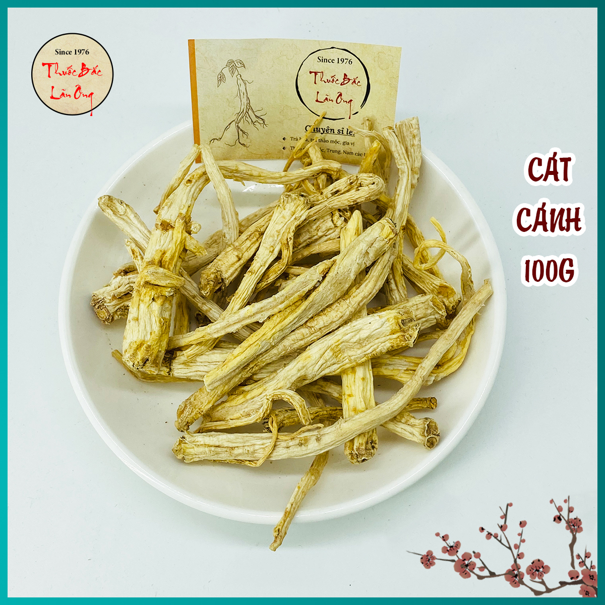 Cát Cánh 100g HàngLoại 1, Hỗ Trợ Điều Trị Viêm Họng, Áp Xe Phổi, Thông Tiểu