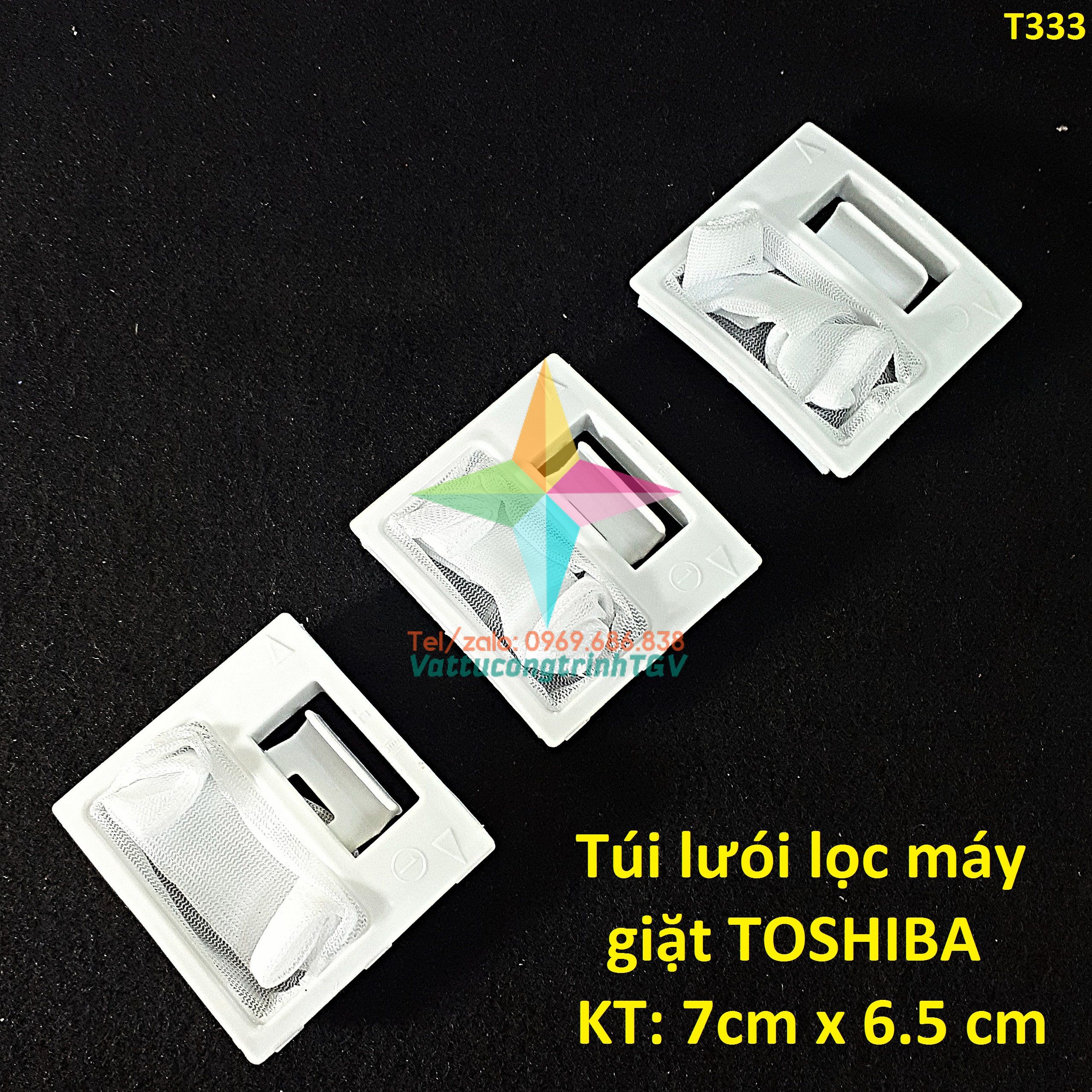 Bộ 3 túi lưói lọc thay thế cho máy giặt TOSHIBA KT: 7cm x 6.5cm