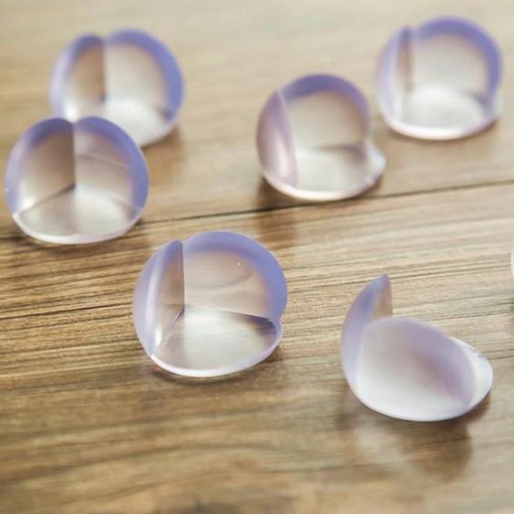 Combo 4 kẹp góc bàn silicon hình tròn