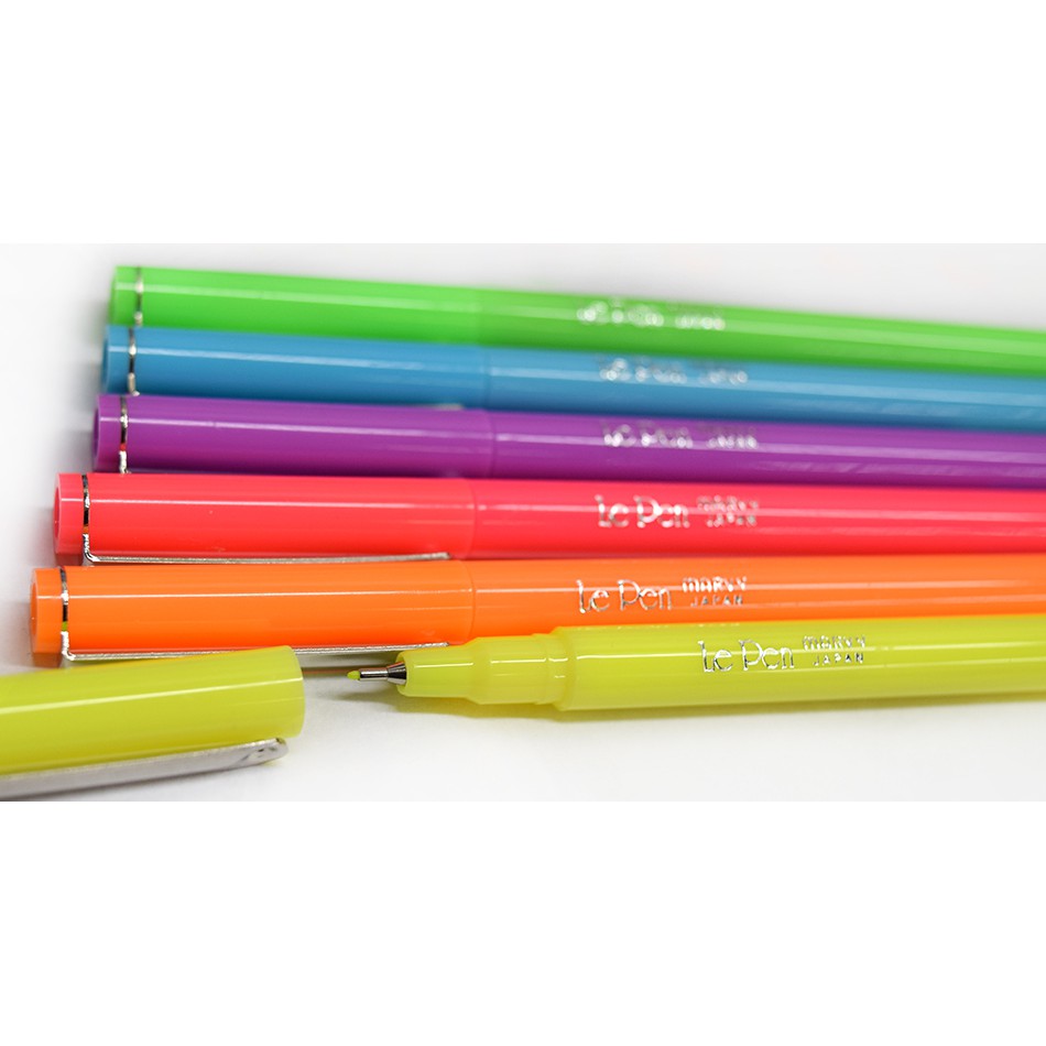 Bút Lông Kim Marvy Lepen 4300, 0.3mm (6 Màu Neon)