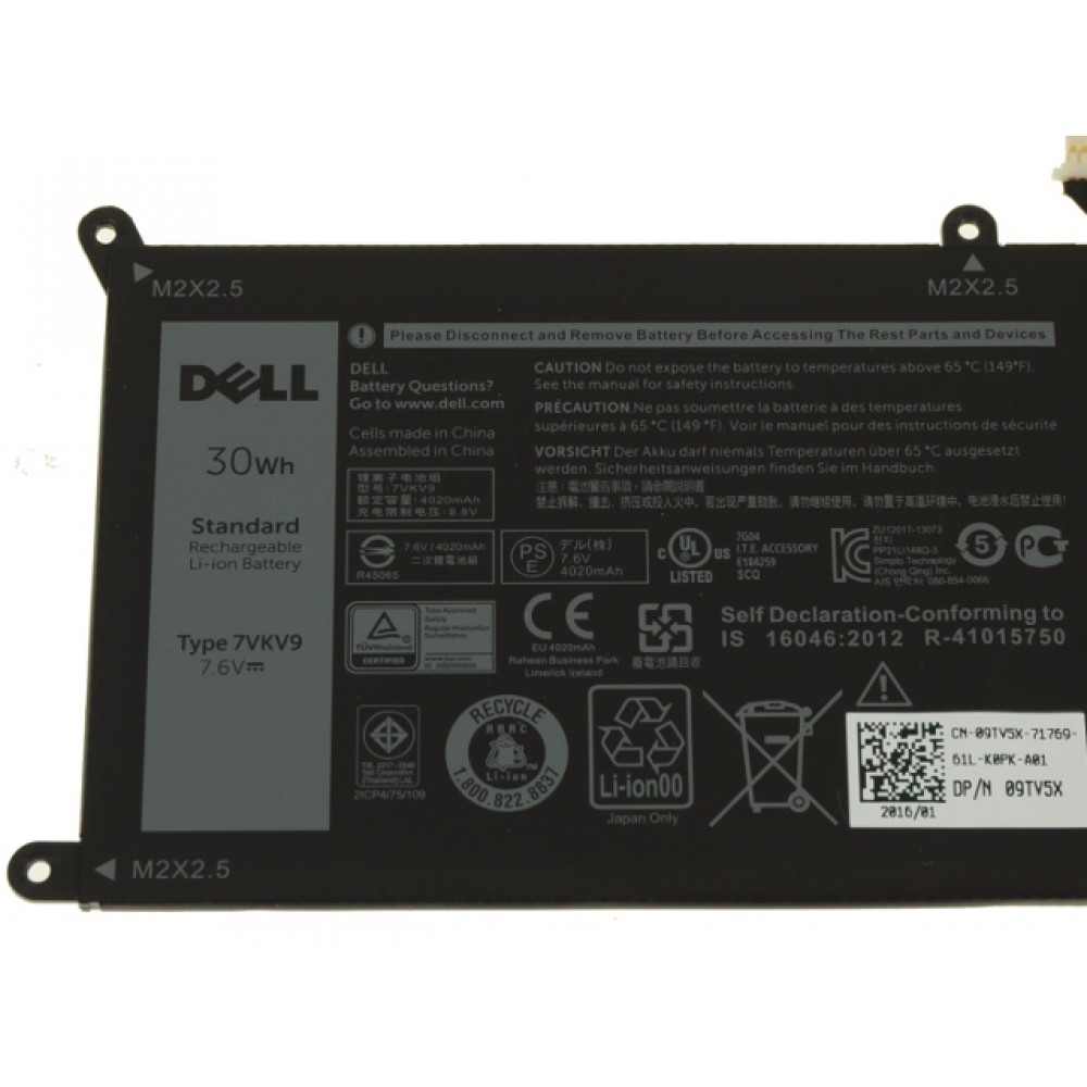 PIN LAPTOP DELL XPS 12 9250