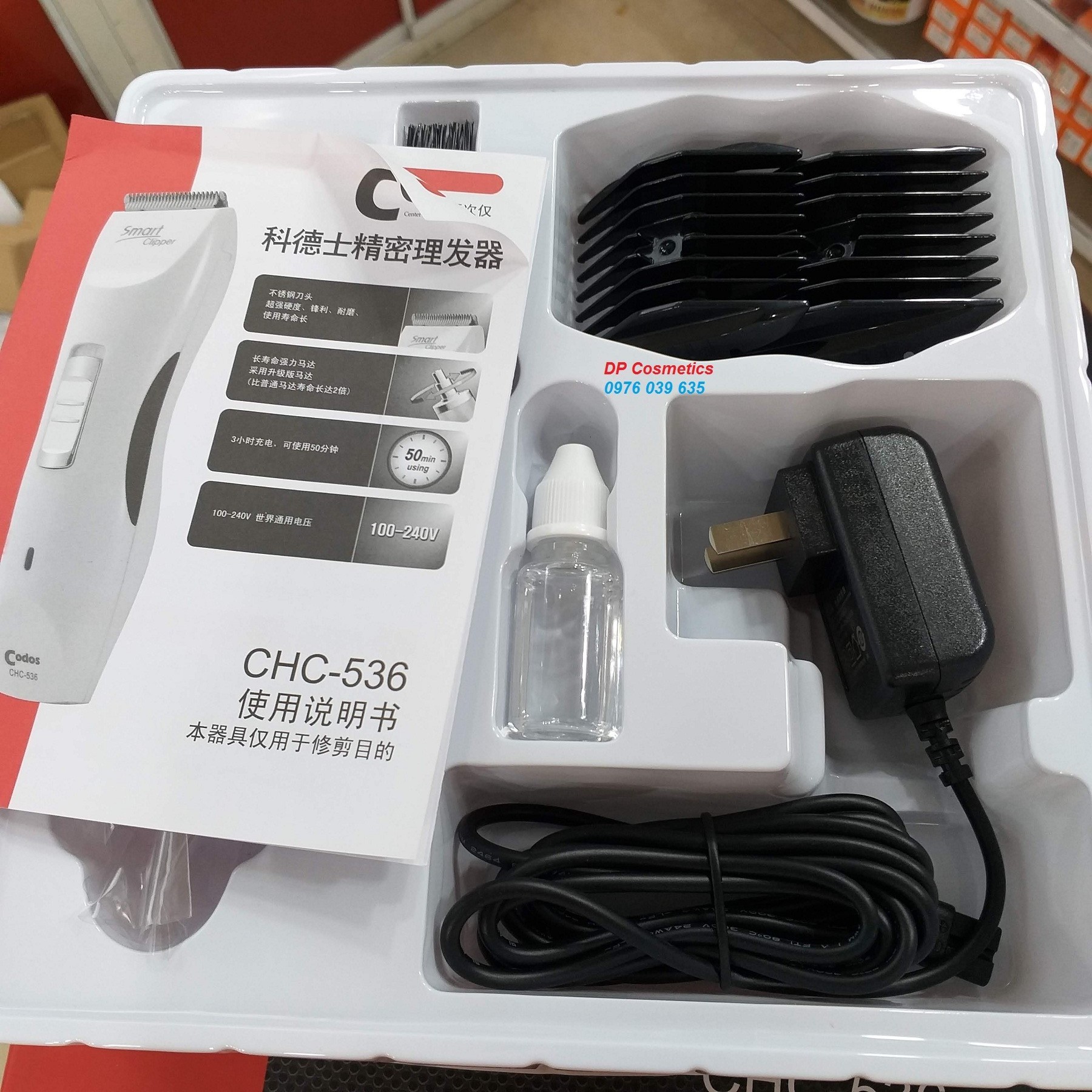 Tông đơ cắt tóc CODOS CHC-536