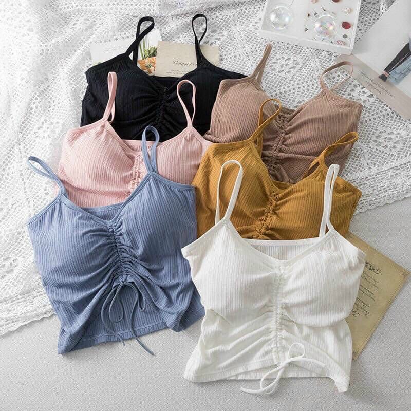 [HOÀN TIỀN 50K + ÁP MÃ GIẢM SÂU 8%] ÁO THUN HAI DÂY CÓ MOD ĐẸP FORM 45KG [HCM] HOT STYLE