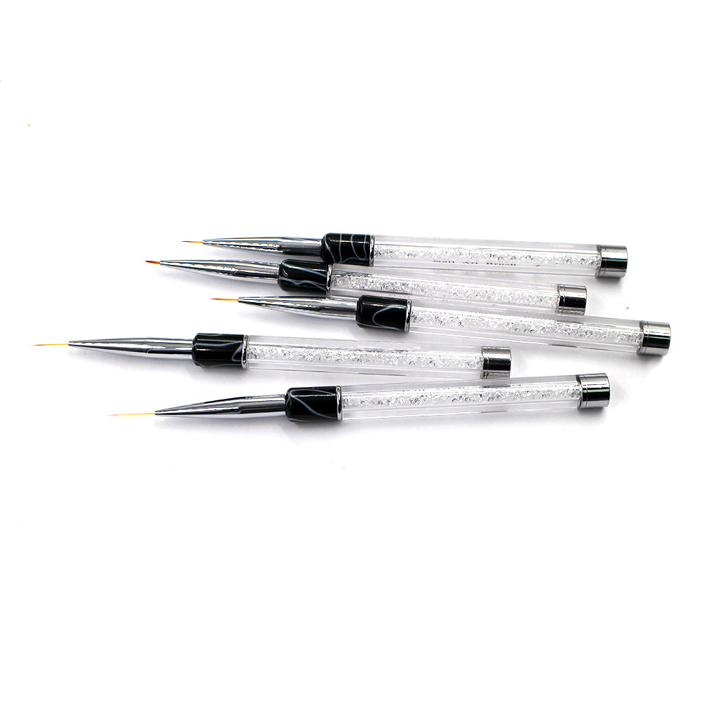 Cọ nét cán đá cao cấp 3 sizes (7mm; 9mm; 11mm) - Cọ vẽ nail chuyên dụng (lẻ chiếc)