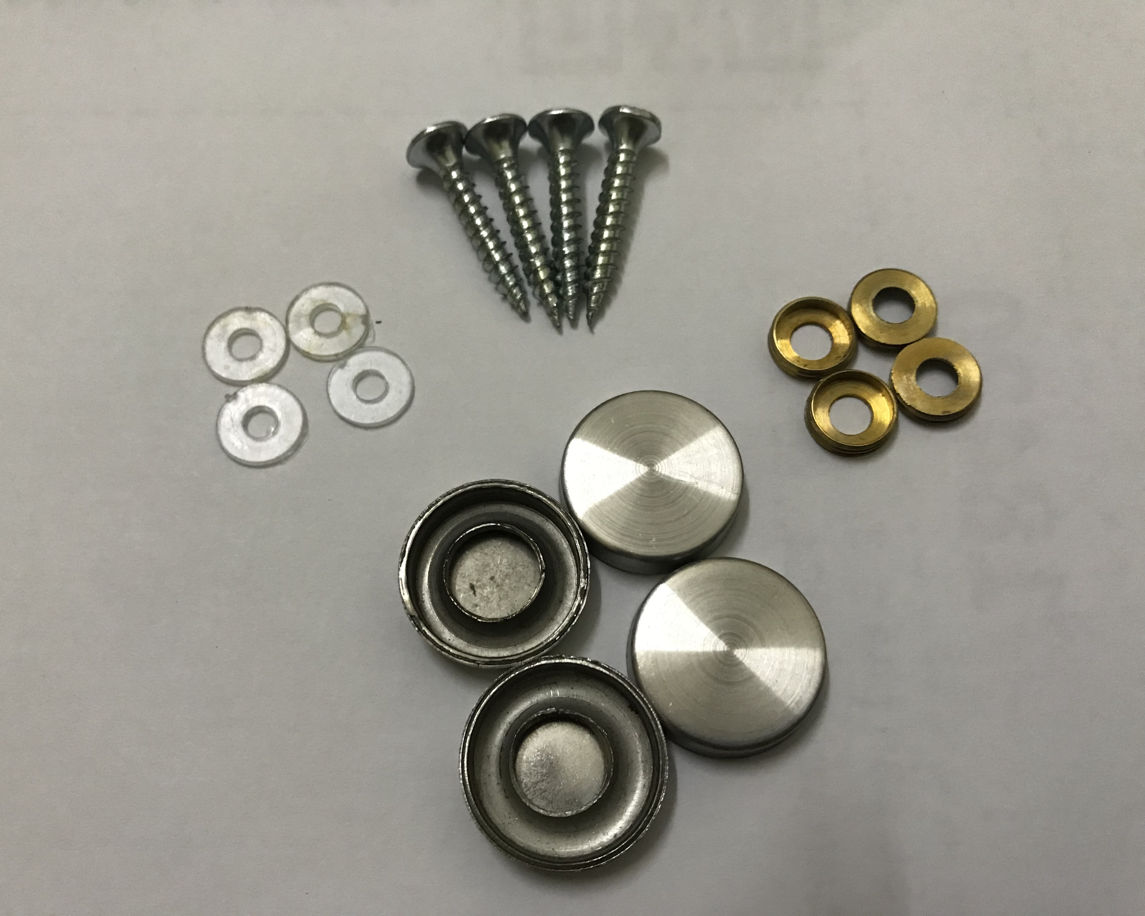 Combo 12 chiếc chụp chân vít inox mờ size 16mm