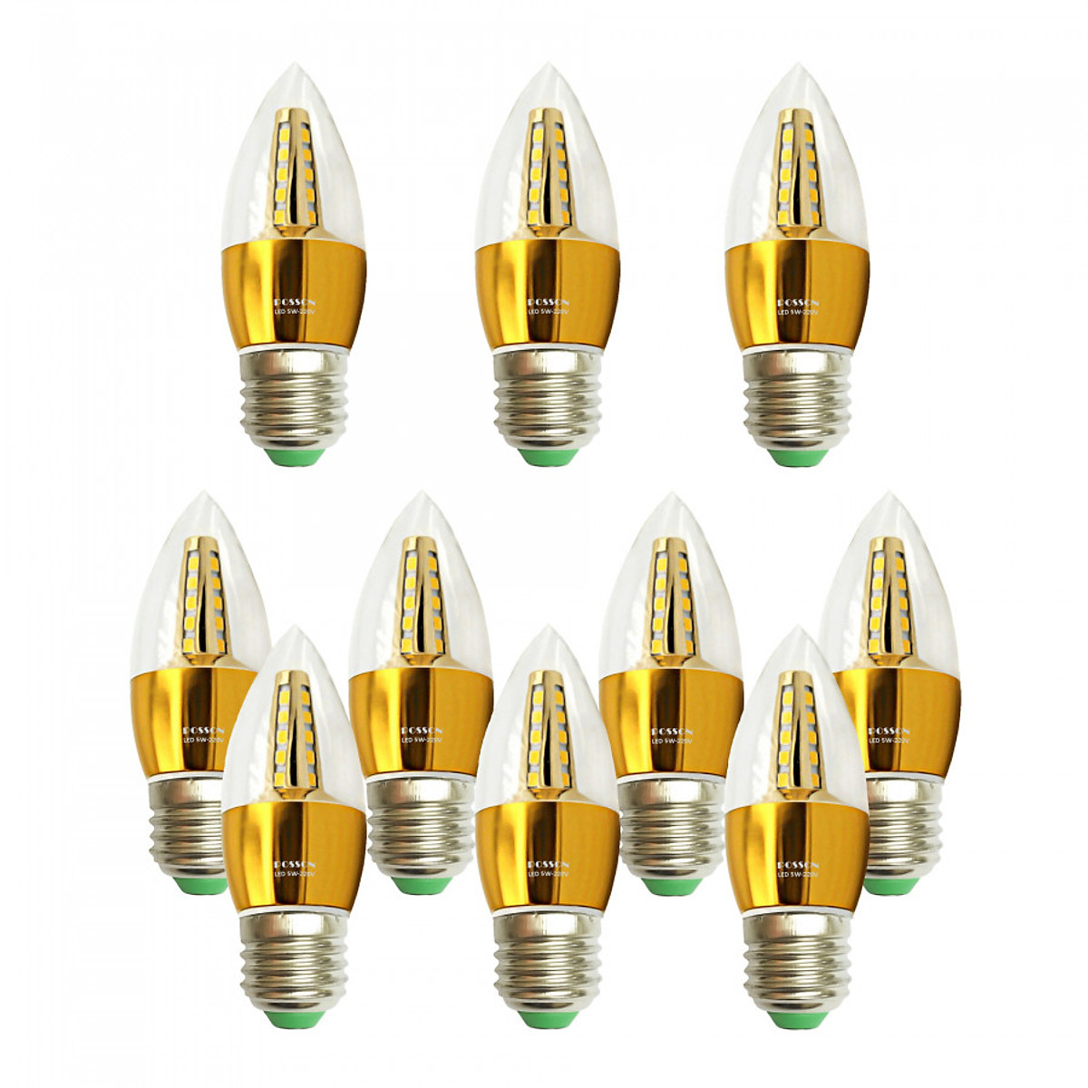 5W chili-shaped LED light bulb - yellow light (e27 tail) 10cm long