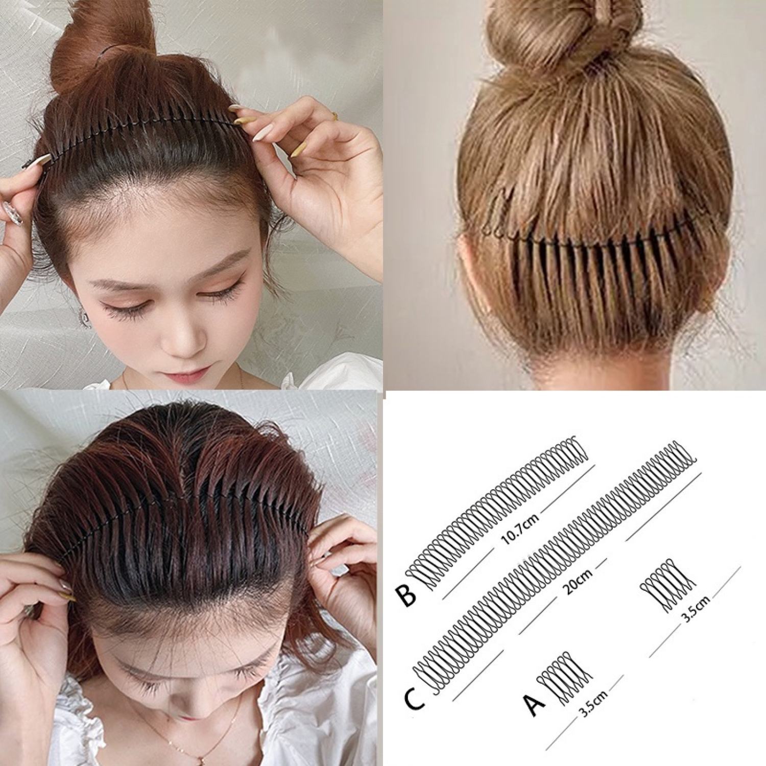 Dụng cụ gài tóc con gọn gàng, bờm tóc, ghim cài tóc
