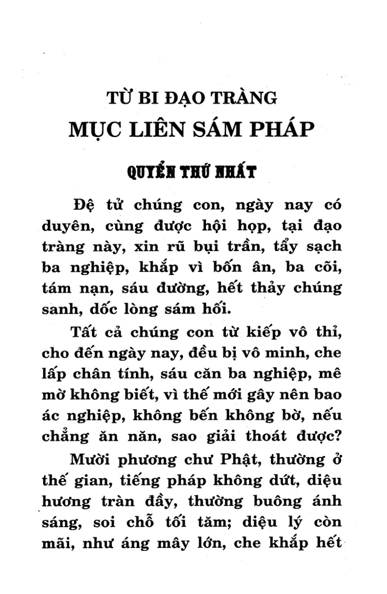 Sách Phật Giáo - Kinh Mục Liên Sám Pháp - Phúc Tuệ  - QB - Newshop