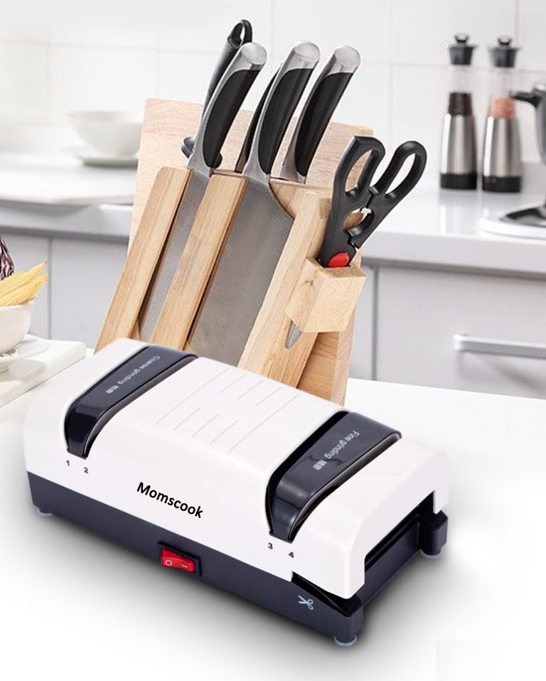 Máy Mài Dao Kéo Bằng Điện Momscook (Tặng Kèm 2 Viên Đá Mài Dao)