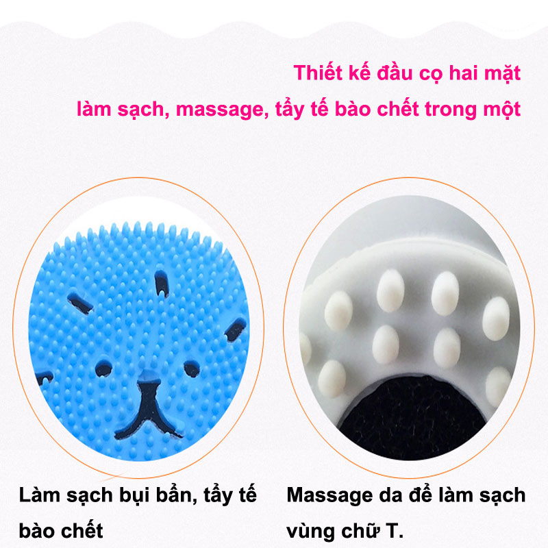 Handy octopus shaped silicone face brush