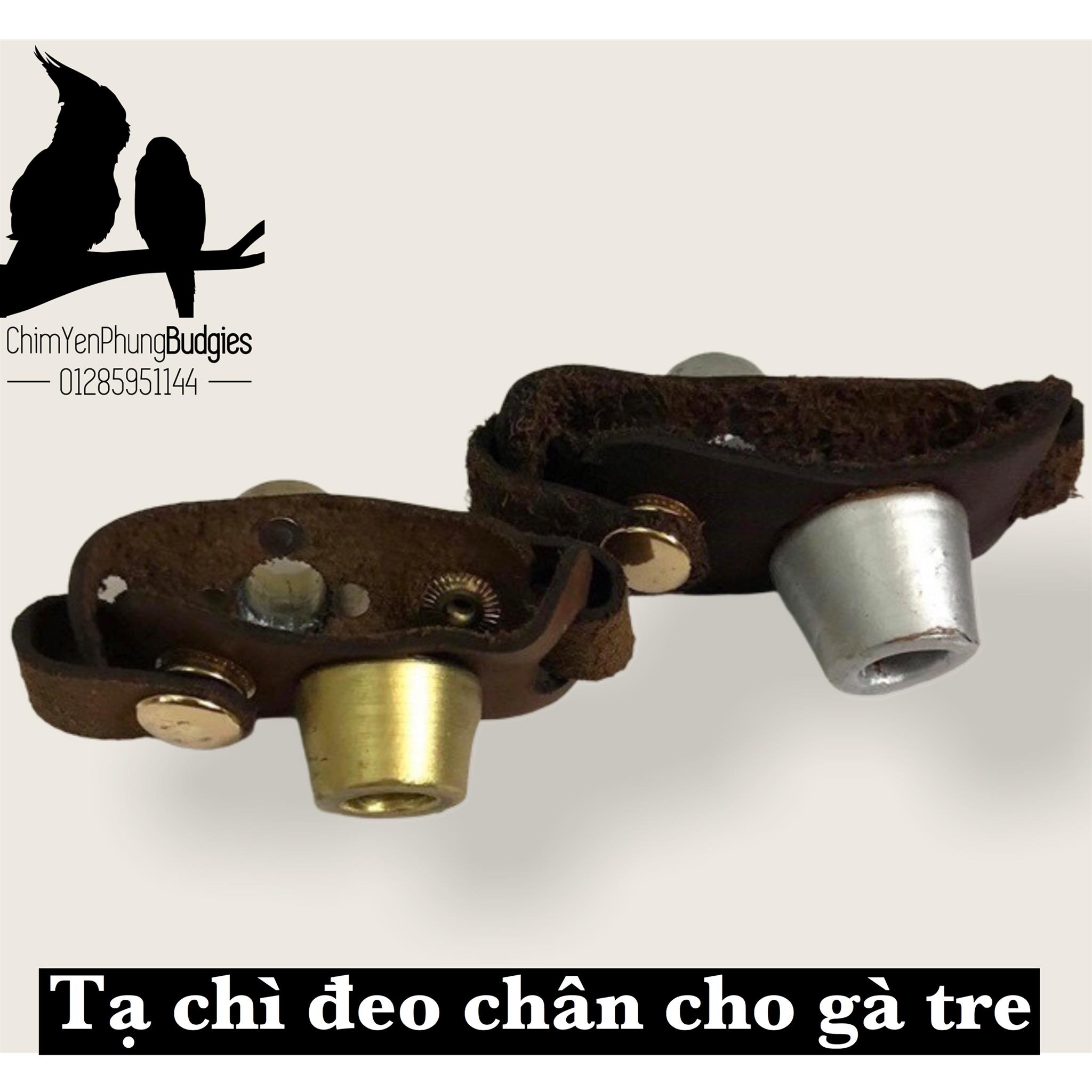 Tạ chì đeo chân cho gà tre (bộ 2 cái)