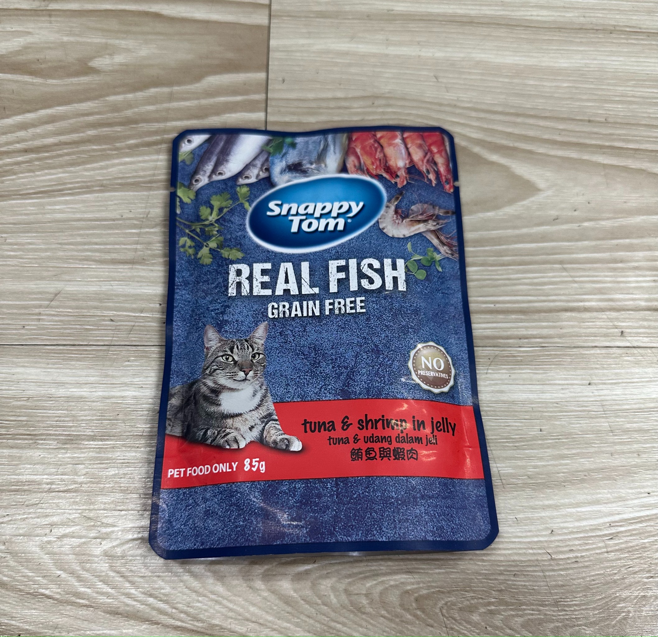 Pate Snappy Tom Grain Free cho mèo gói 85g