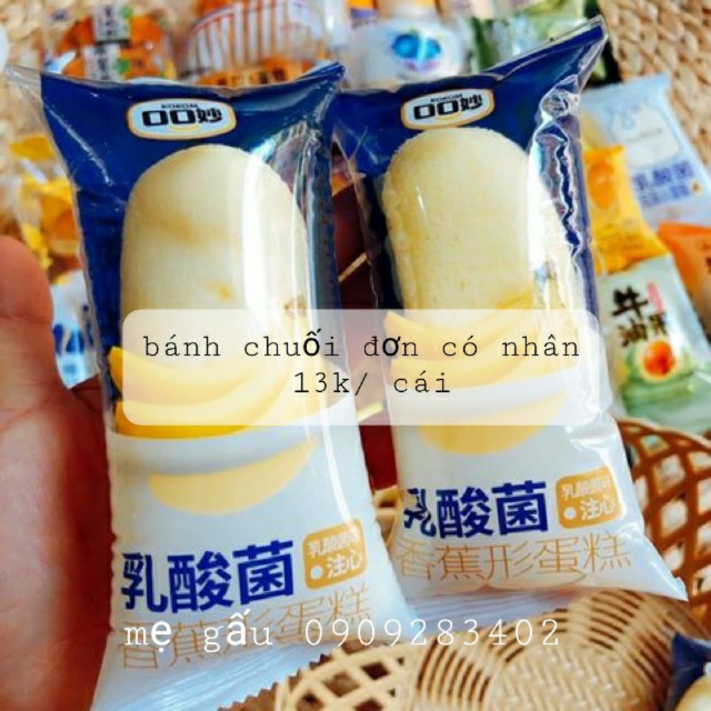 bánh chuối đơn có nhân