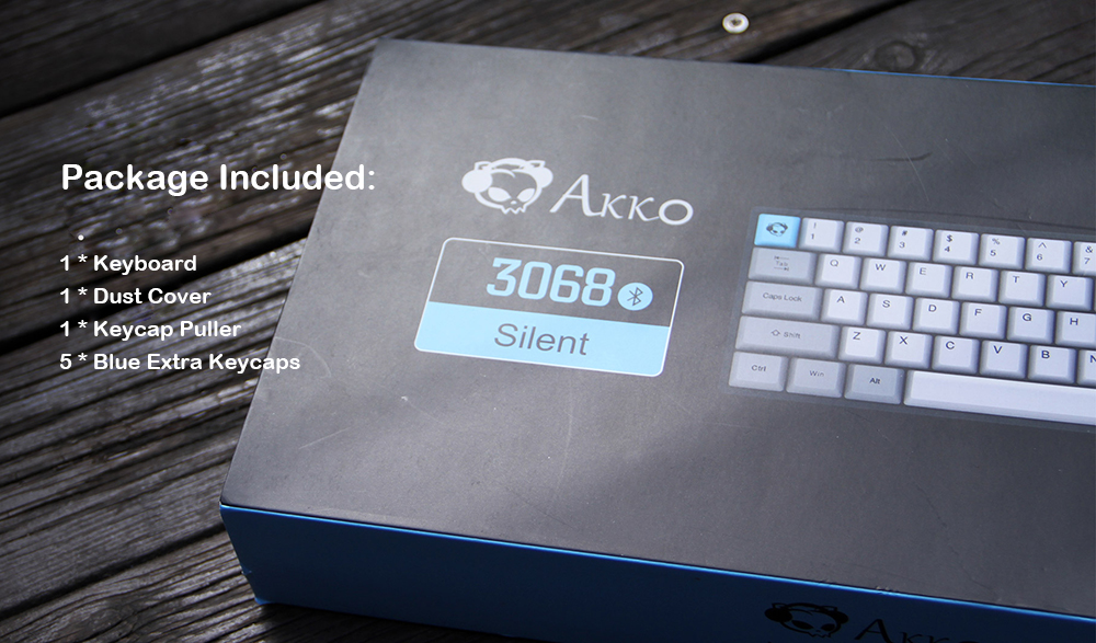 AKKO 3068 - Silent Bluetooth Wired Dual Mode PBT Keycap Cherry MX Switch Mechanical Keyboard