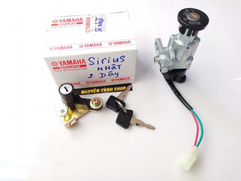 Bộ ổ khóa xe sirius nhật 2 dây