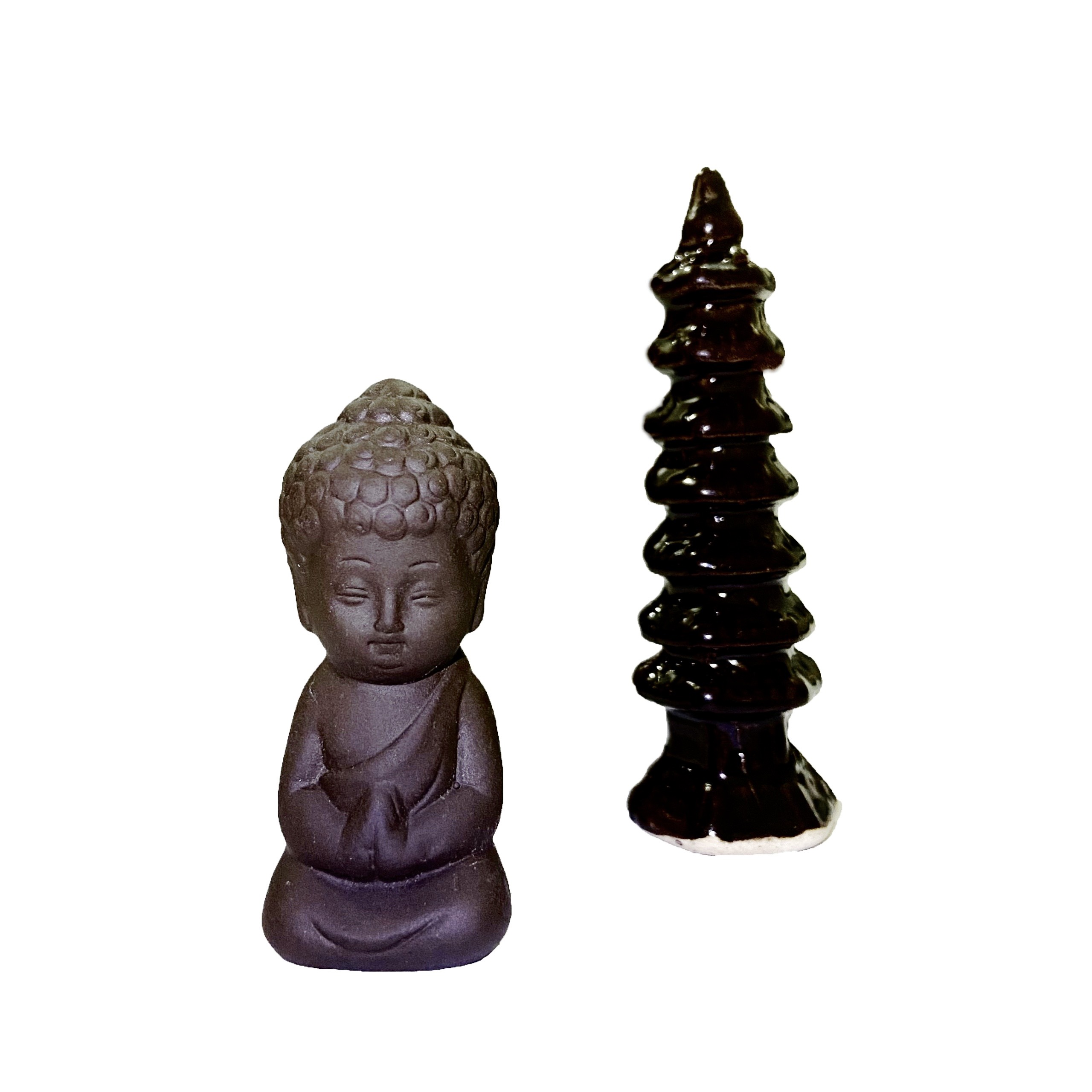 Tượng Phật Như Lai mini bằng gốm trang trí nội thất tượng phật nhỏ phong thủy Decor Việt
