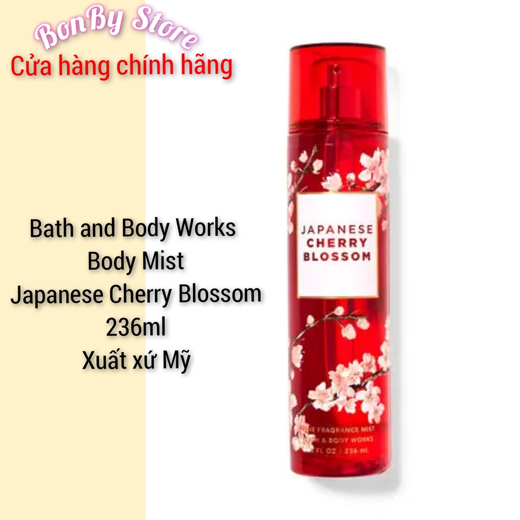 (Bill US) Xịt thơm Body - Body mist Bath and Body Works 236ml