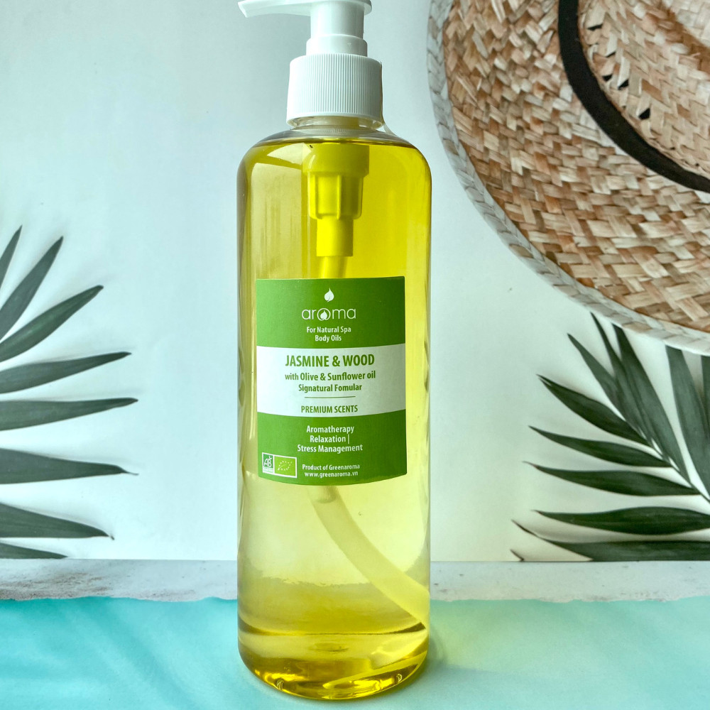 Dầu massage body Aroma Sả chanh Gừng thiên nhiên 500ml