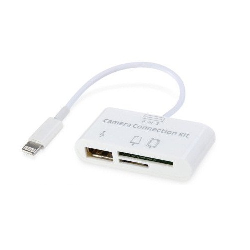 Cáp OTG Lightning hỗ trợ đọc thẻ nhớ cho Ipad