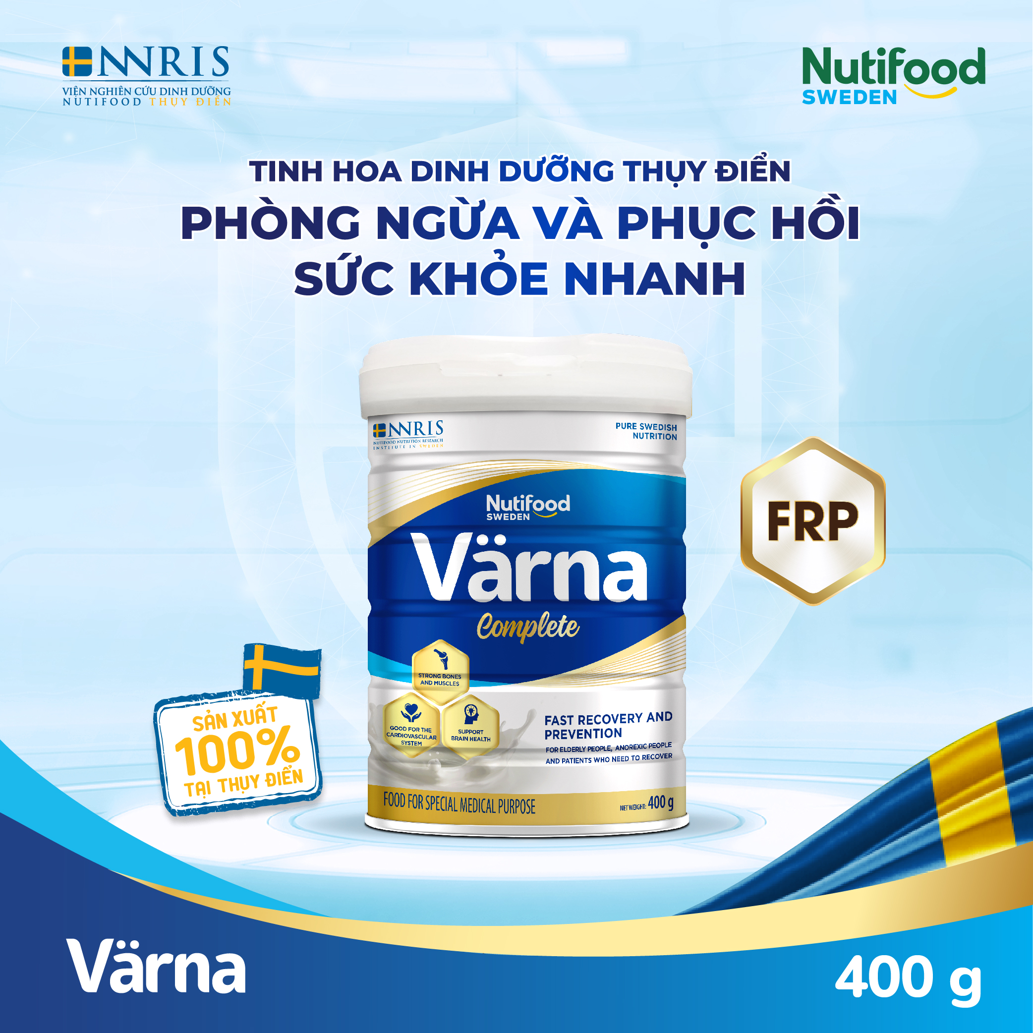 Sữa Bột Värna Complete lon 400g[Ưu đãi vận chuyển]