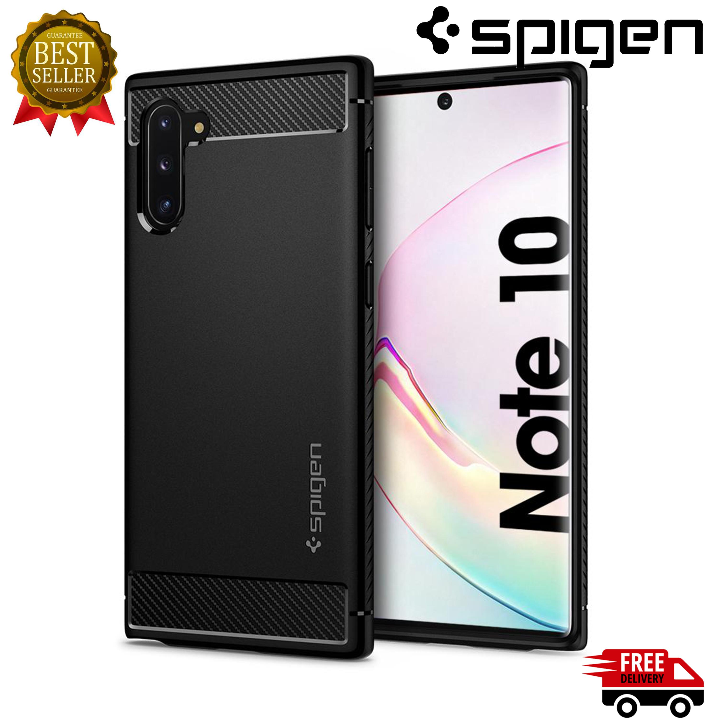 Ốp Samsung Galaxy Note 10 / Note 10 Plus Spigen Rugged Armor - Hàng Chính Hãng