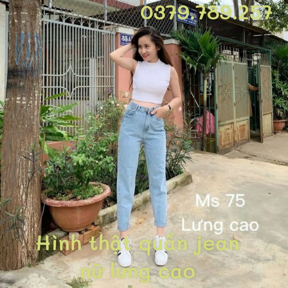 [HCM]Quần jean nữ xám trắng ống nhỏ cao cấp giá sỉ MS01
