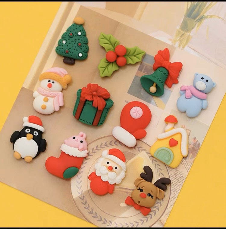 Set Charm Noel trang trí móng, charm giáng sinh trang trí nail