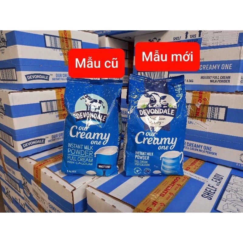 HCMSữa bột nguyên kem Devondale nhập từ Úc bịch 1 kg DATE 11 2022
