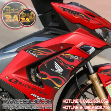 Red Fire winner V3 removable stamp