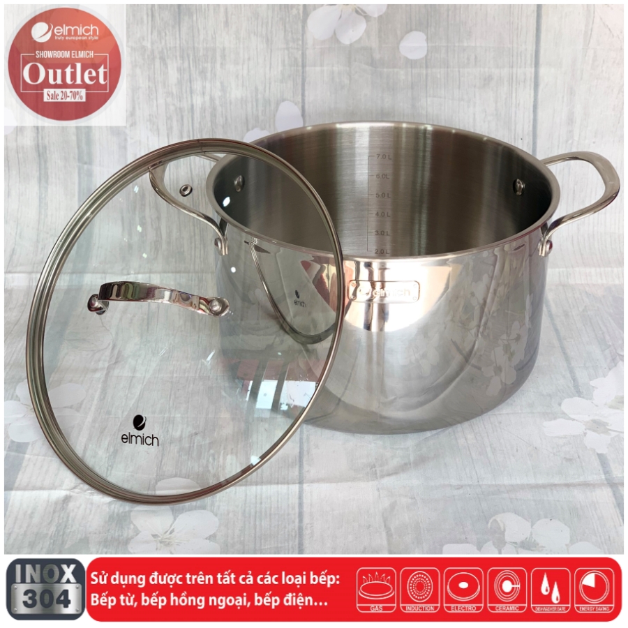 NỒI INOX CAO CẤP 3 LỚP ĐÁY LIỀN TRI-MAX 24 CM