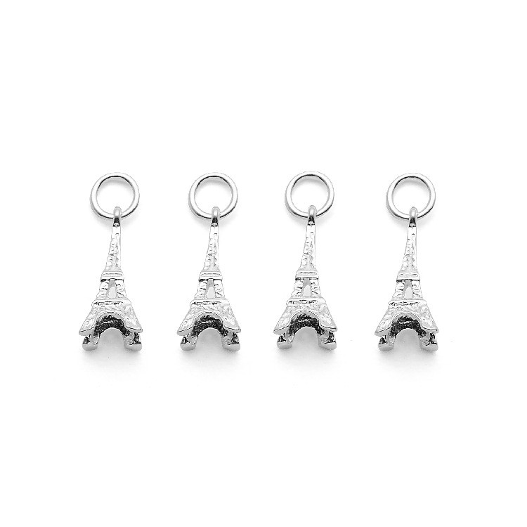 Charm bạc móc treo Tháp Eiffel - Charm Bạc 925 - Mã CB345