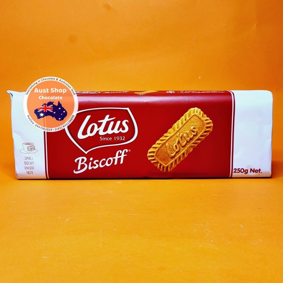 Lotus Biscoff Biscuit 250g - Vegan - Bánh quy giòn - Aust Shop Chocolate