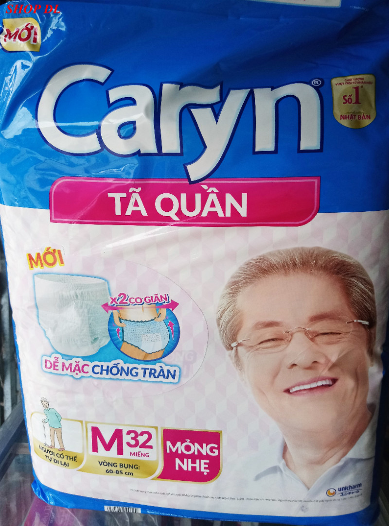 Combo 3 gói tã quần mỏng nhẹ Caryn M32 (vòng bụng 60 - 85 cm)