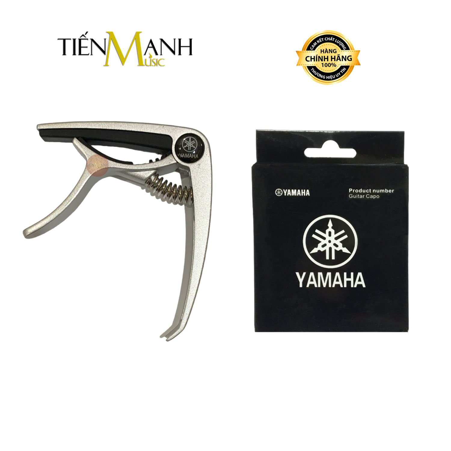 Capo Đàn Acoustic Guitar Yamaha - Kẹp Tăng Tông Cho Đàn Ghi-ta - Có Đầu Nhổ Chốt Chặn Giữ Dây Trên Ngựa