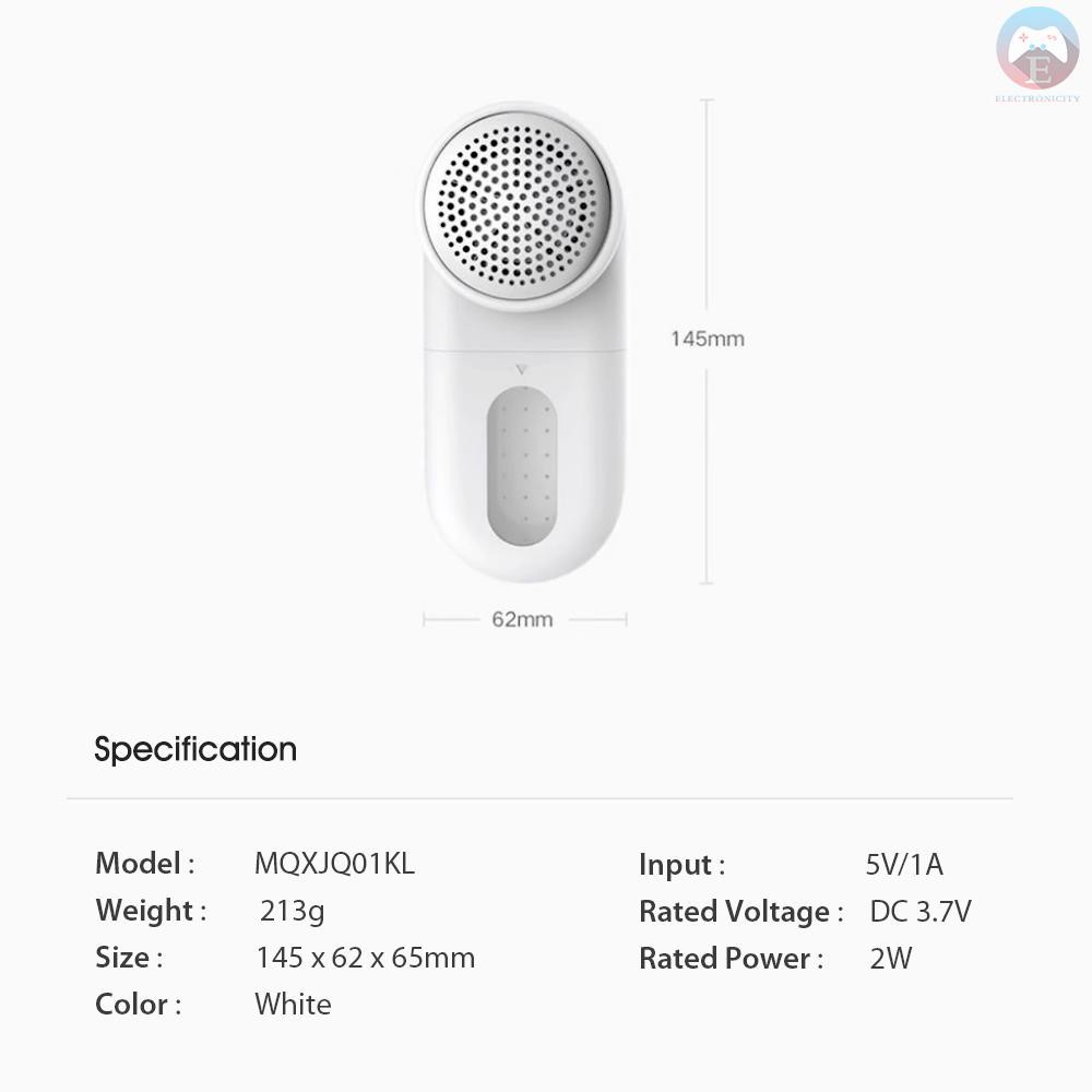 Máy Cắt Lông Xù Quần Áo Xiaomi Mijia MQXJQ01KL - Máy cắt xơ vải Xiaomi loại bỏ xù lông hiệu quả, pin sạc- Bảo hành 12 tháng