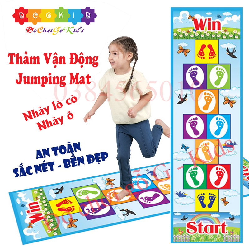 [HOÀN TIỀN 6%]Thảm vận động đa năng Jumping Mat (size 0,6x2m) giúp bé năng động, phát triển tư duy - Chọn mẫu Chat Với Shop bạn nhé.