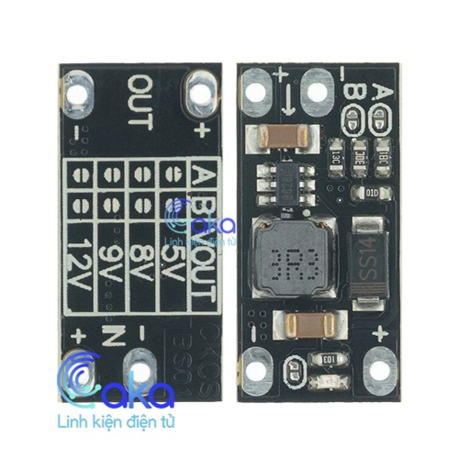 Mạch tăng áp mini dc-dc từ 3v lên 5v / 8v / 9v / 12v