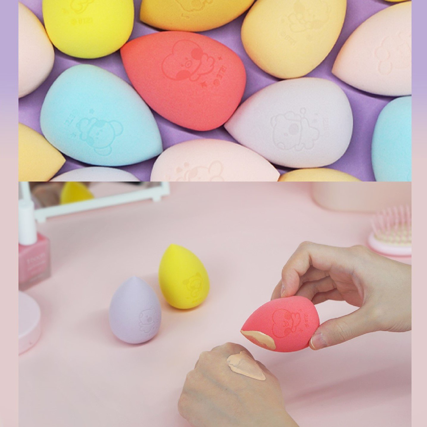 Bông mút trang điểm BT21 minini Make up Sponge
