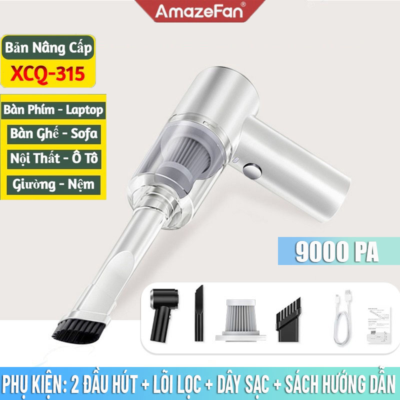 Máy hút bụi mini cầm tay không dây sạc pin có đèn amazenFan XQ 315 LOẠI 2