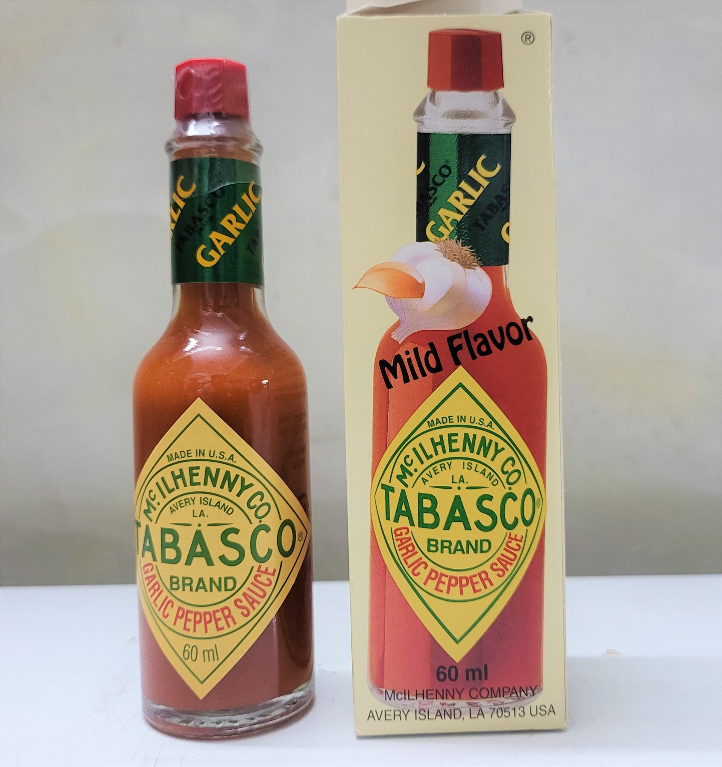 [GARLIC 60ml] XỐT ỚT ĐỎ VỊ TỎI [USA] TABASCO Garlic Pepper Sauce (anm)