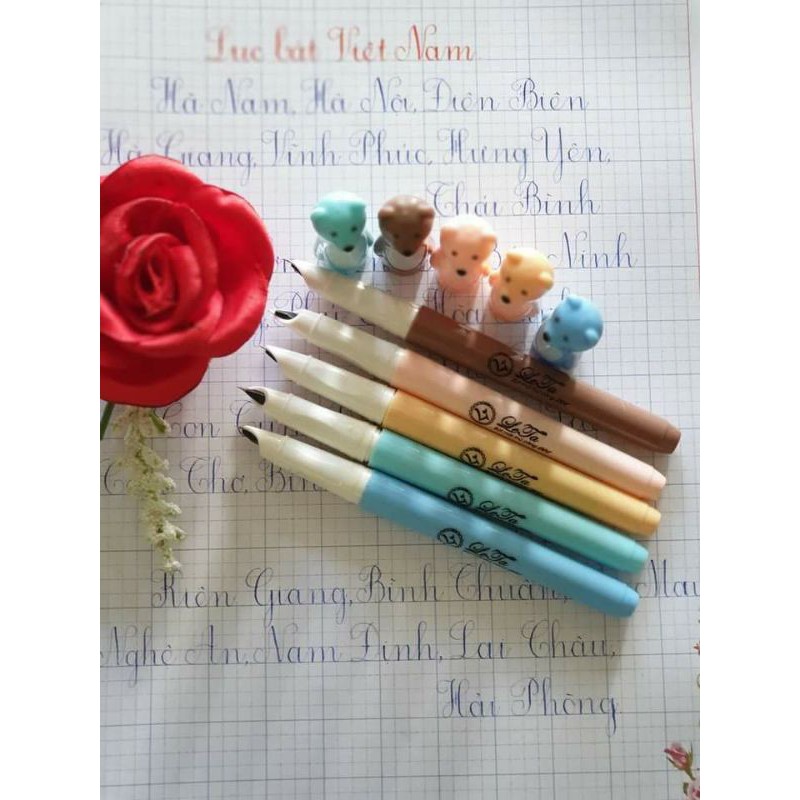 combo 10 bút gấu lêta 001 cho bé lớp 1 trở lên