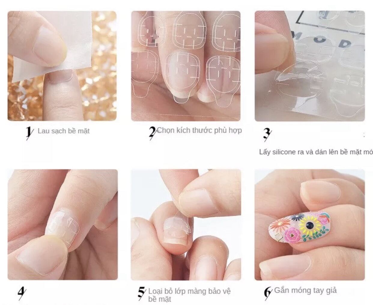 C-66 móng chân giả- nail thiết kế
