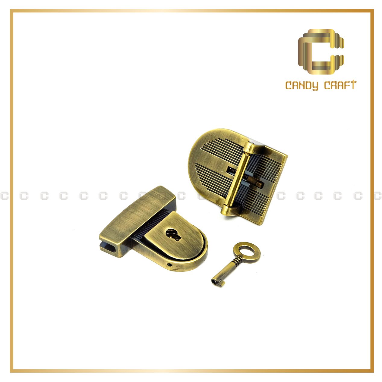 Khóa sập bầu (key) - phụ kiện làm túi xách