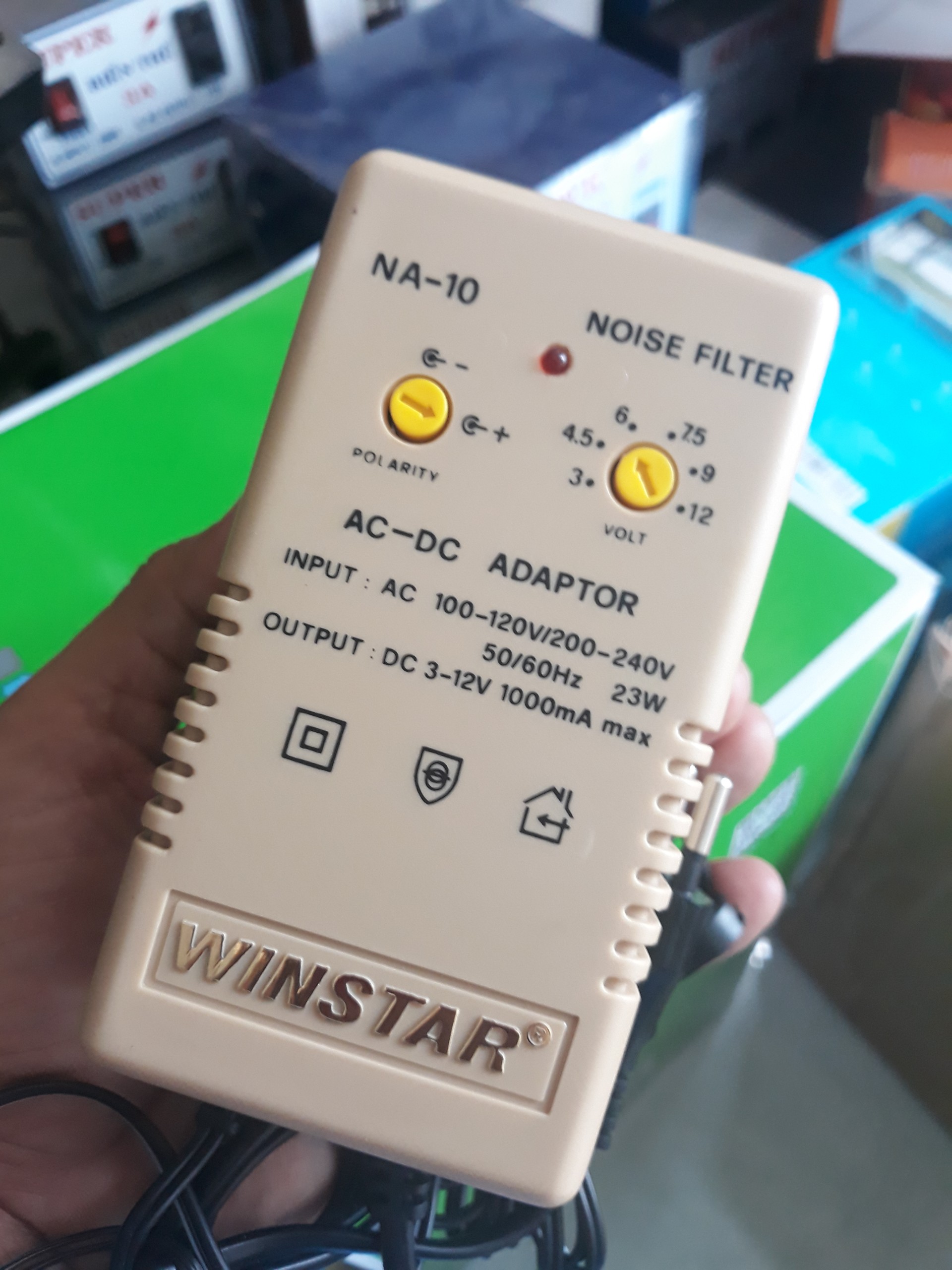Bộ Chuyển Đổi Nguồn 100V / 220V Ra 3V 4.5 6V 7.5 9V 12V WINSTAR NA-10 (1000mA)