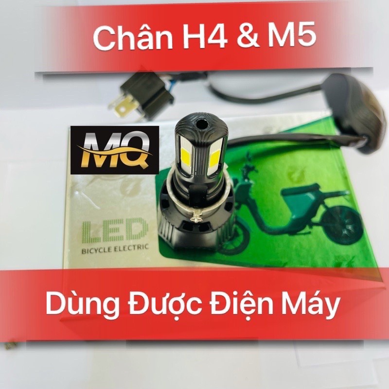 ĐÈN PHA LED C6 3 TIM LED H4 (GIÁ 1 BÓNG)